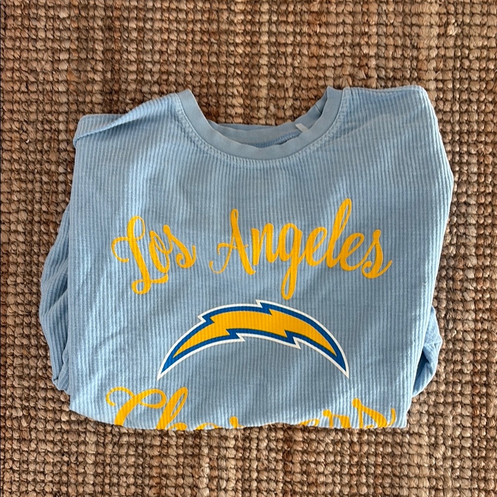 LA Chargers Crewneck Powder Blue  Size Large